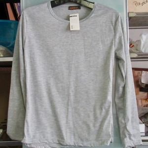 NWT MEN'S GREY LONG SLEEVE TEE